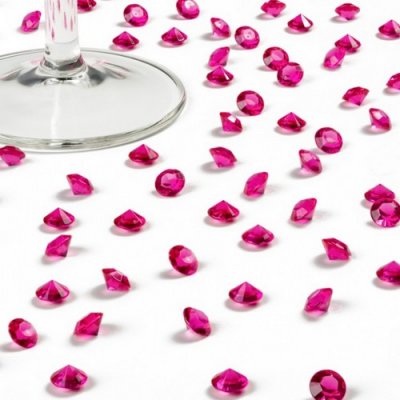 Sortie d'glise  - Diamants de Table Mariage Roses Fushia 10 mm (lot ... : illustration