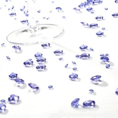 Diamants dcoratif mariage  - Diamant dcoratif lavande 10 mm par 500 : illustration