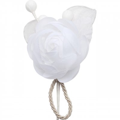 Mariage thme ange  - 1 Grosse rose blanche  drages - 2 Raquettes et 3 ... : illustration