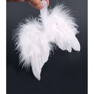 Decoration Mariage  - Ailes d'Ange Plumes Blanches Dcoration Plumes Mariage : illustration